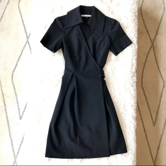 Diane Von Furstenberg Dresses & Skirts - DIANE VON FURSTENBERG DVF Black Wrap Dress